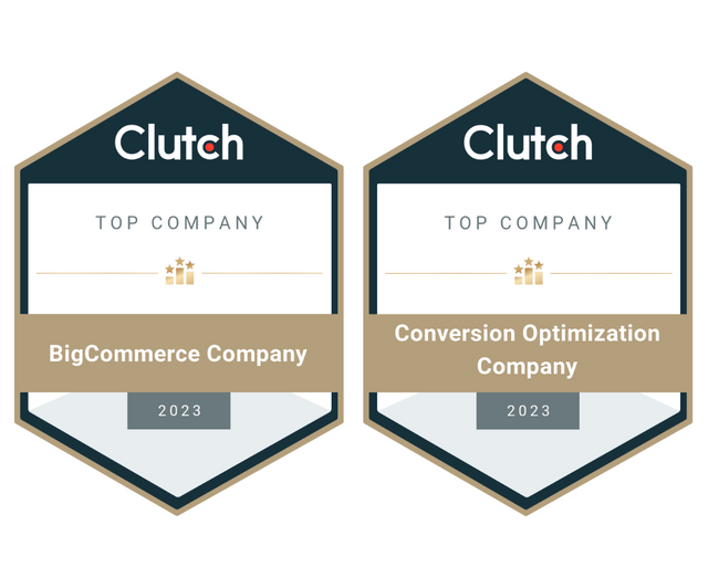 Real Agency Wins Clutch's BigCommerce and Conversion Optimisation Awards